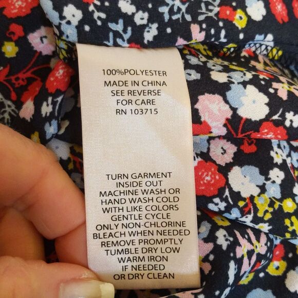 Nanette by Nanette Lepore long sleeve floral button down , long line XL - Picture 5 of 6